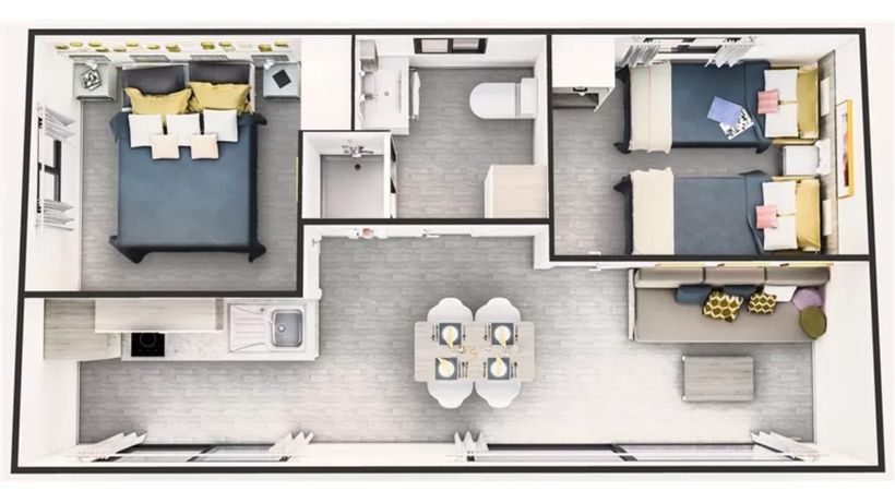 Plano del modelo Gala de Alucasa