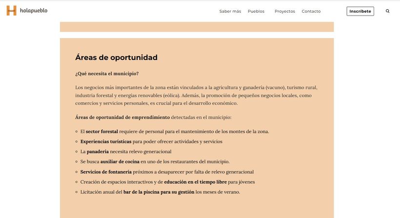 captura de ares de oportunidad de Allende en Holapueblo
