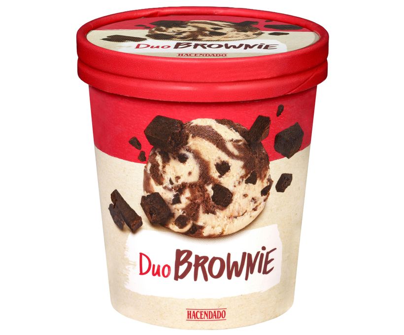helado duo brownie hacendado mercadona