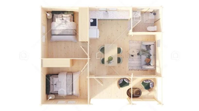 Plano de la casa prefabricada 'Manitoba'