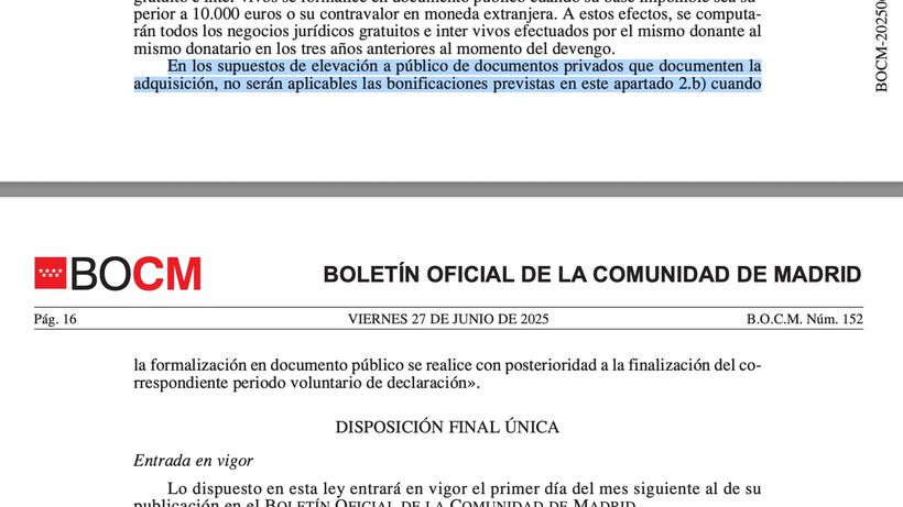 Motivos por lo que no pueden aplicar la bonificación en el Impuesto de Sucesiones y Donaciones