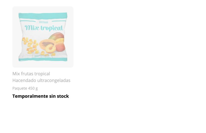 mix frutas mercadona agotado