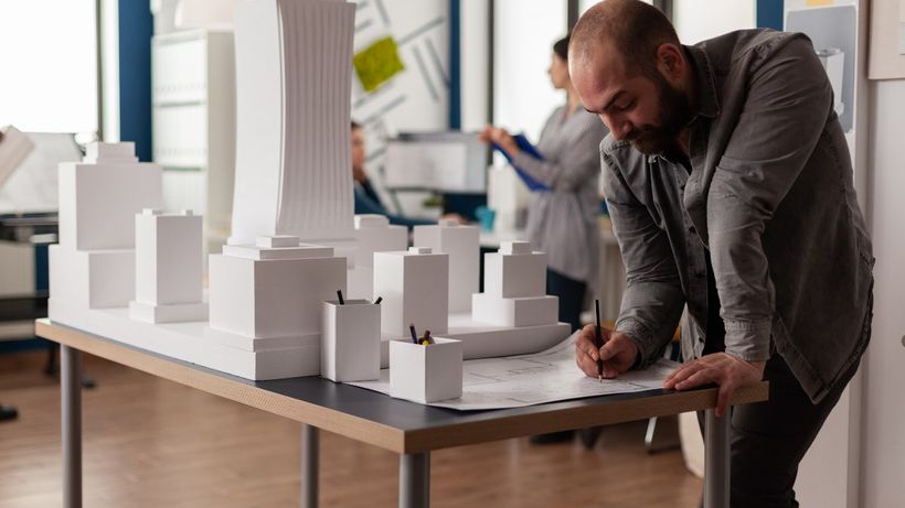 Arquitecto trabajando