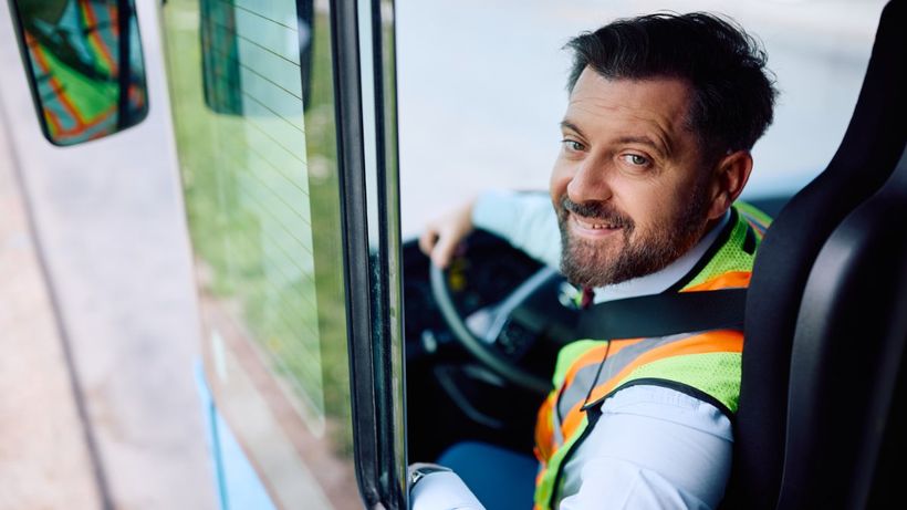 Un conductor de autobús