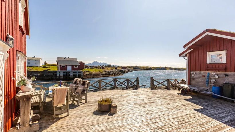 Vivienda de la isla privada de Geitskjæret, en Noruega