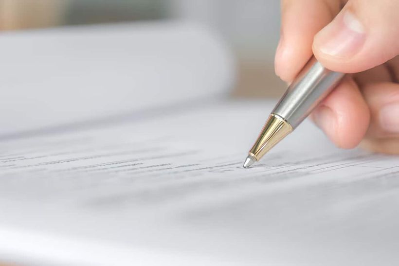 Firma de herencia