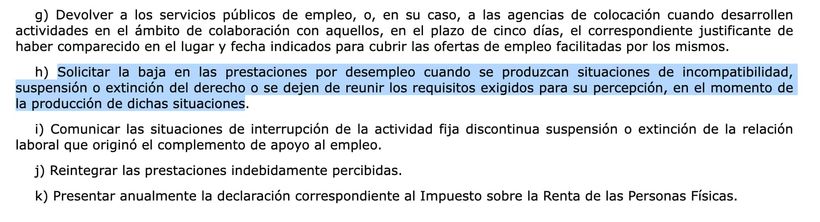 Artículo 299 h de la Ley General de la Seguridad Social