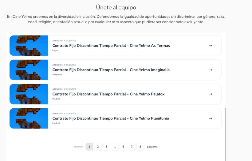 Vacantes en Yelmocines
