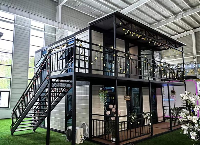 Exterior de la casa prefabricada
