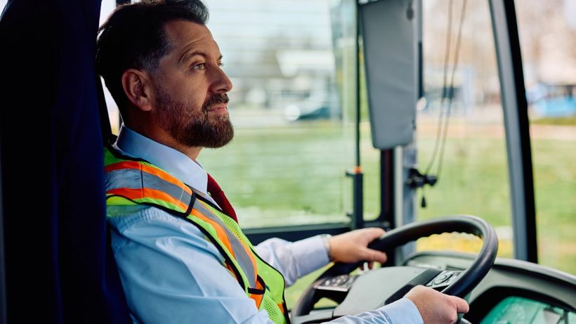 Un conductor de autobús