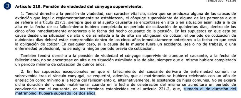 Artículo 219 de la Ley General de la Seguridad Social | BOE