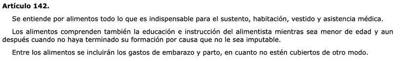Artículo 142 del Código Civil