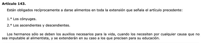 Artículo 143 del Código Civil