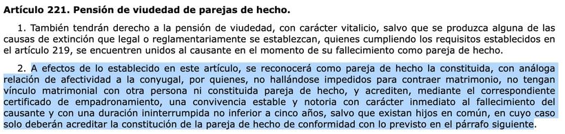 Artículo 221.2 de la Ley General de la Seguridad Social
