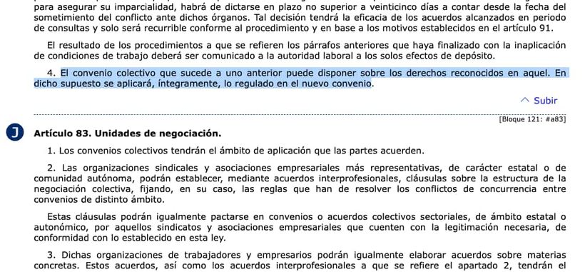 Artículo 82.4 del Estatuto de los Trabajadores