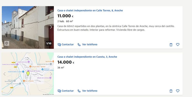 captura casas en venta en Idealista