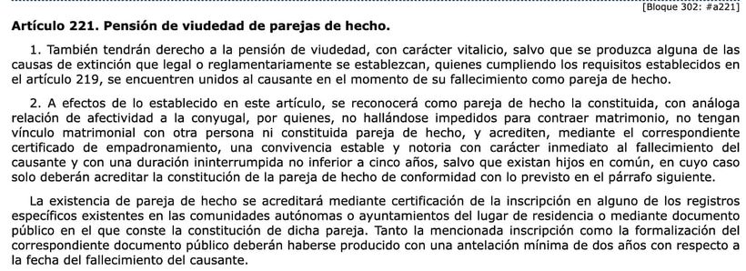 Artículo 221 de la Ley General de la Seguridad Social