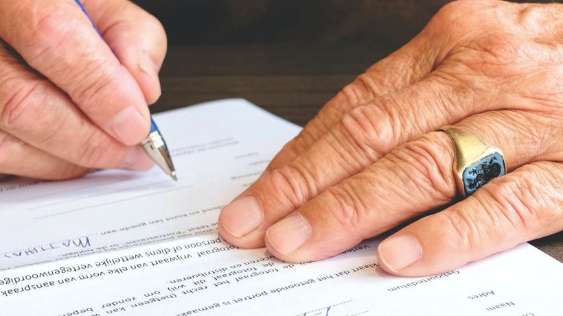 Firma de una herencia