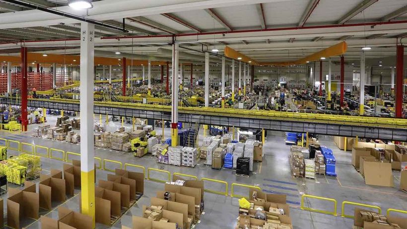Un almacén de Amazon