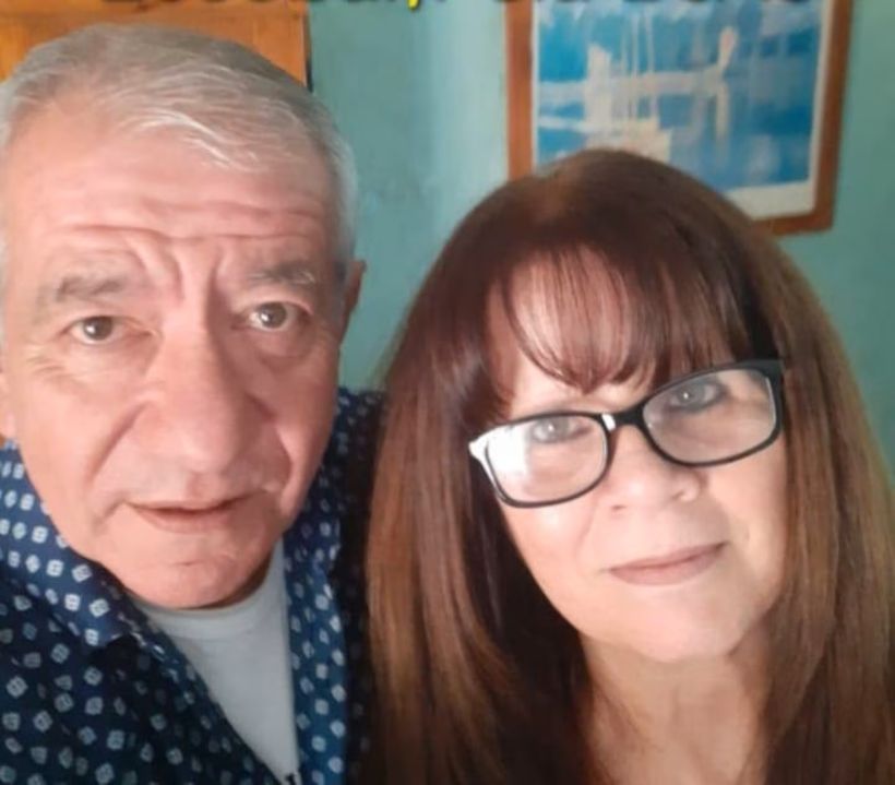 Darío César Ramírez y su mujer