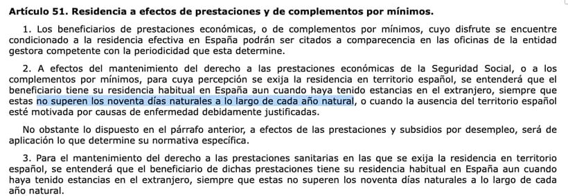 Artículo 51 de la Ley General de la Seguridad Social