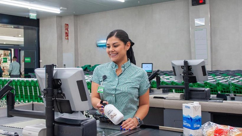 Una cajera de Mercadona