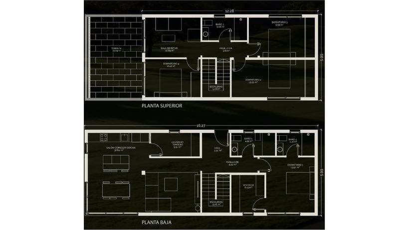 Plano del modelo Cube 175