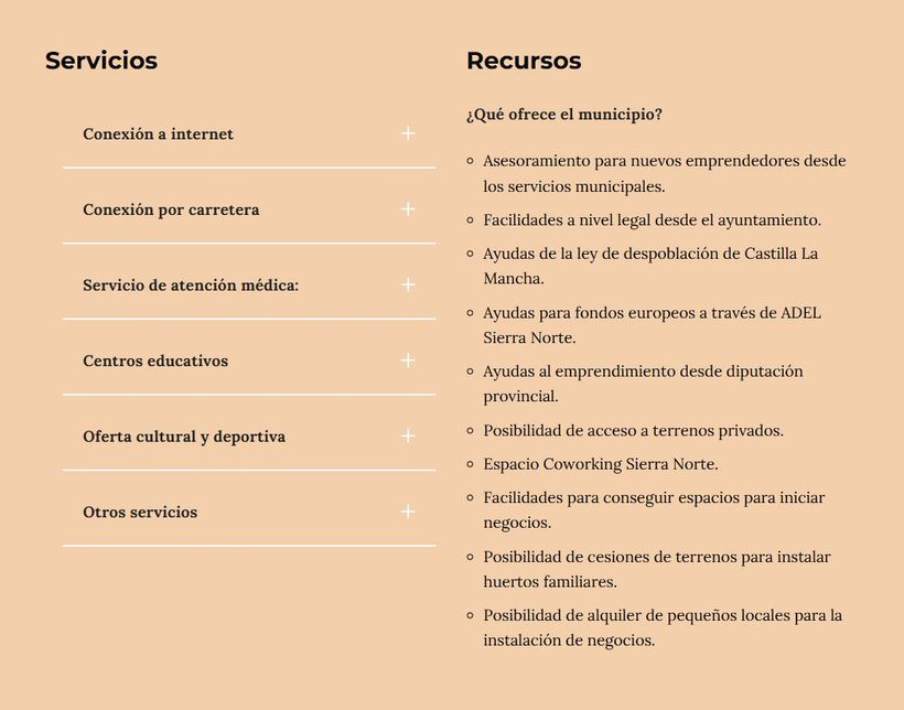 Captura servicios y recursos Arbancón