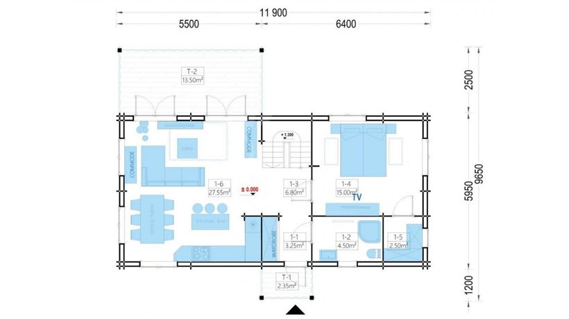 Diseño de la primera planta del modelo 'Vera'