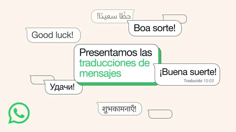 Traducción de mensajes de WhatsApp