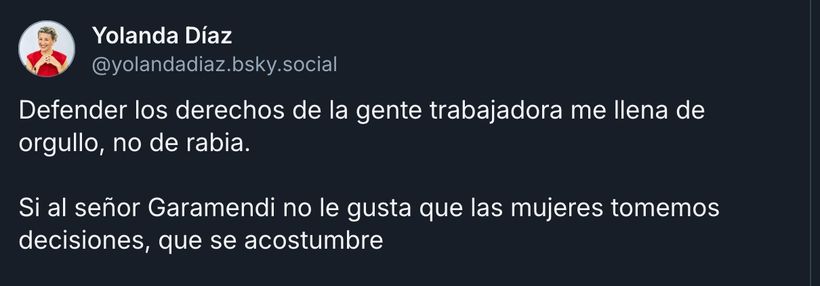 Bluesky Yolanda Díaz