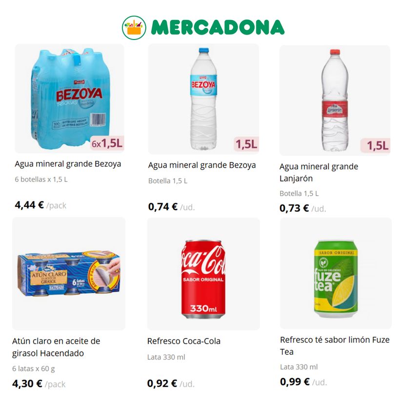 precios productos mercadona