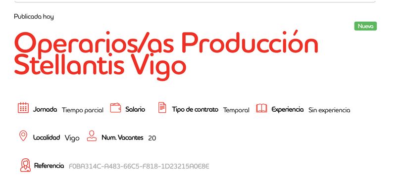 Oferta de empleo Adecco