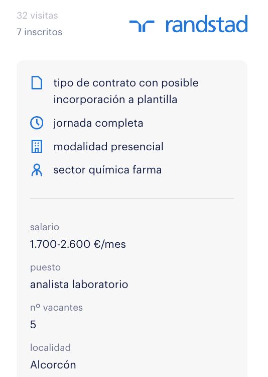 Oferta empleo ransdtad