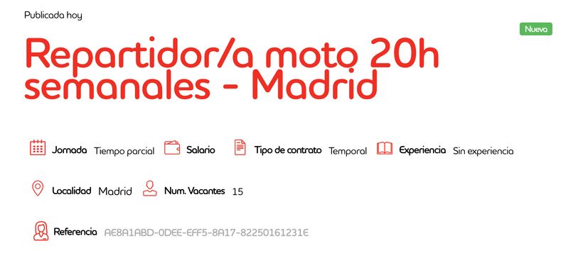 Oferta empleo repartidores Adecco