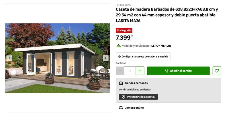 Casa prefabricada Leroy Merlin