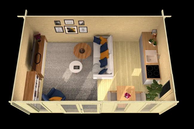 Planta de la casa prefabricada | Leroy Merlin