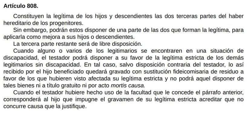 Artículo 808 del Código Civil