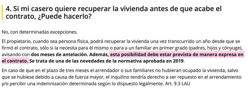 Captura de pantalla de la web del Ministerio de Vivienda