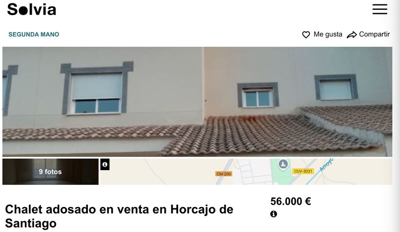 El anuncio del chalet a la venta de Solvia