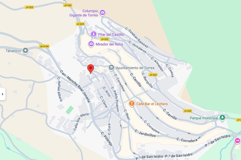Ubicación de la vivienda en venta en  Torres (Jaén)