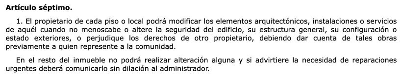 Artículo 7.1 de la LPH