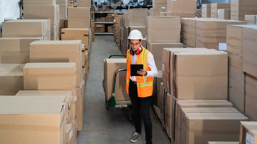 Un manipulador de almacén