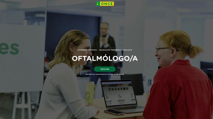 captura de pantalla portal ONCE