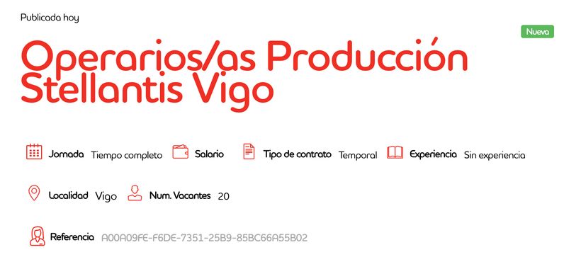 Oferta de empleo Adecco