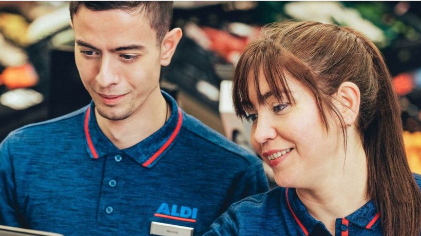 captura de la página de aldi