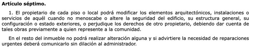 Artículo 7.1 de la LPH