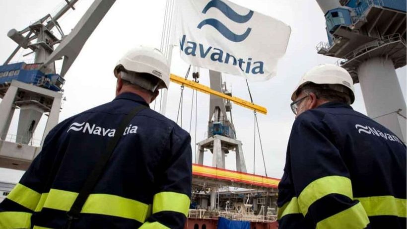 Dos trabajadores de Navantia