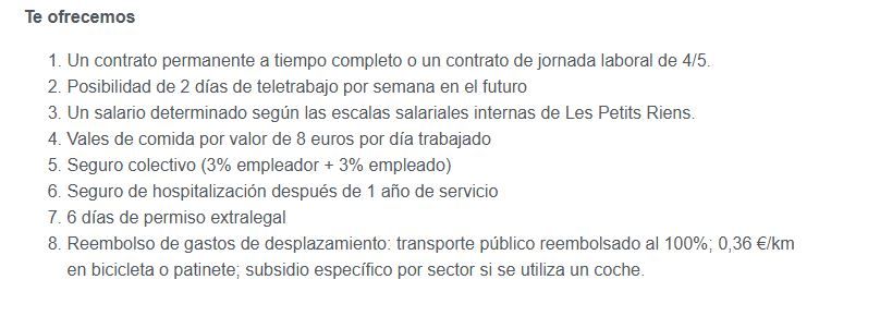 captura de las condiciones del puesto de trabajo