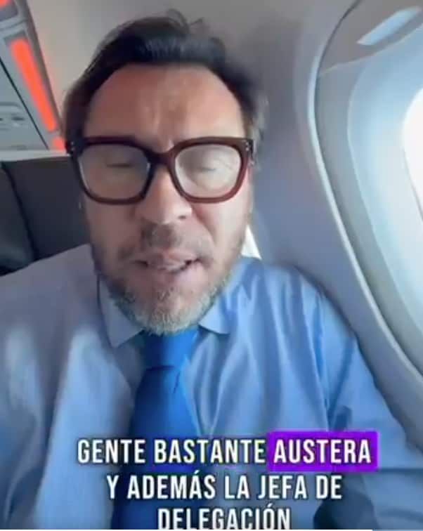 Video en el que el ministro señala que su ministerio es bastante austero